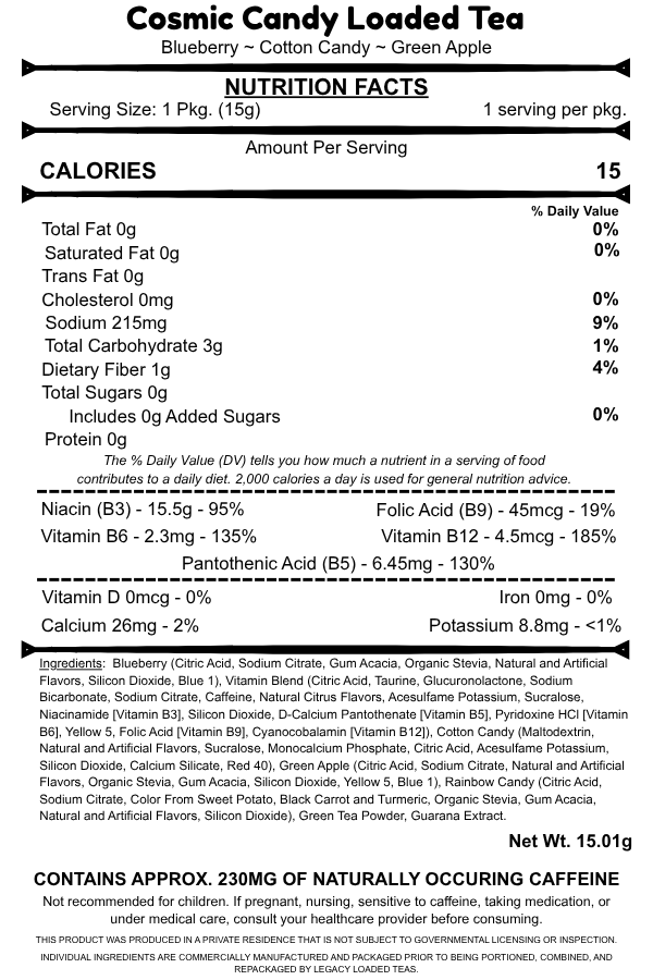 Cosmic Candy Loaded Tea