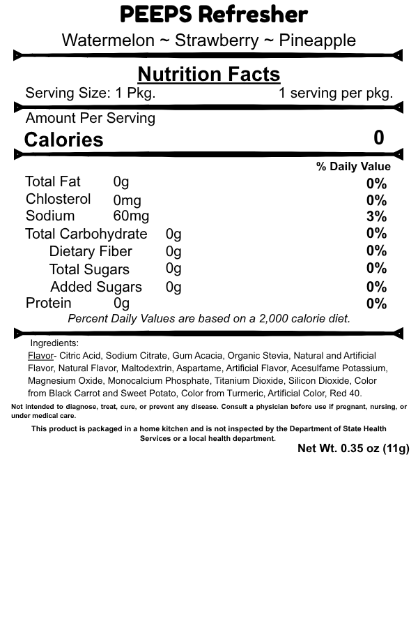 PEEPS Refresher CAFFEINE FREE