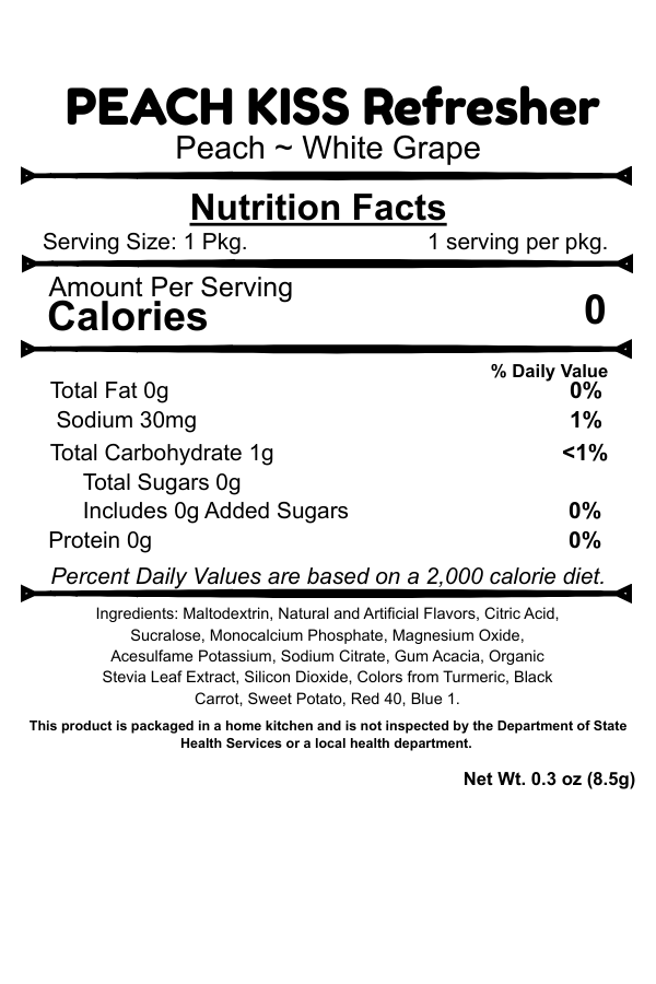 Peach Kiss Refresher CAFFEINE FREE