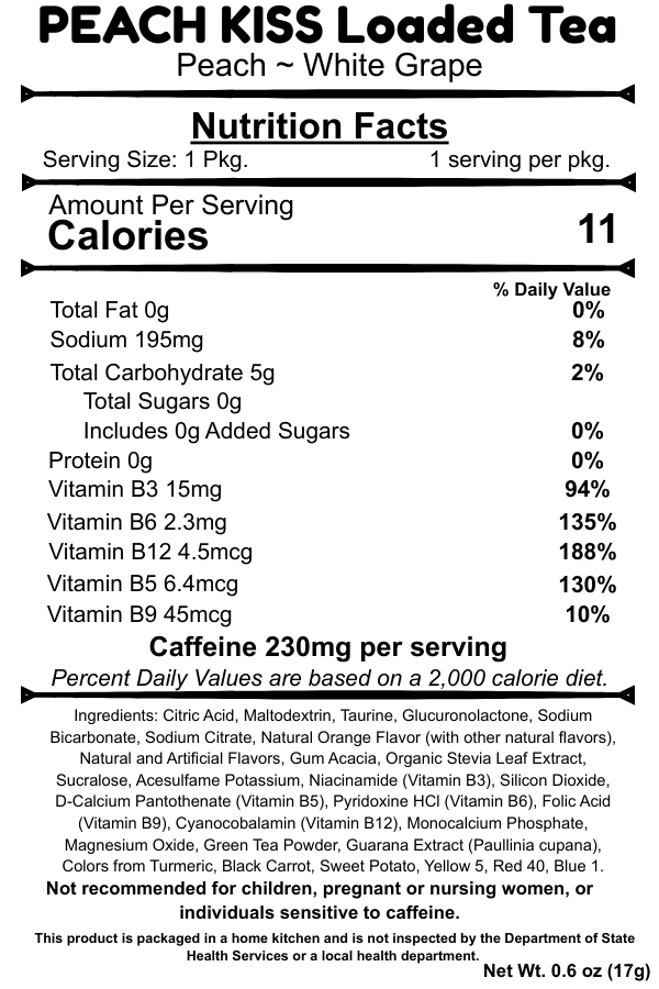 Peach Kiss Loaded Tea
