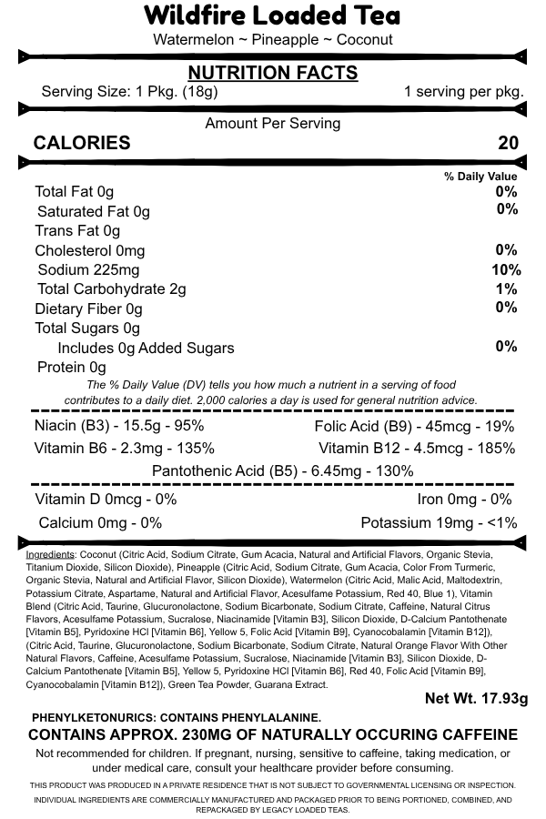Wildfire Loaded Tea