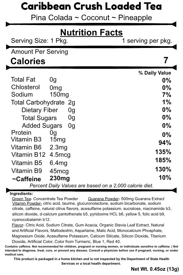 Caribbean Crush Loaded Tea