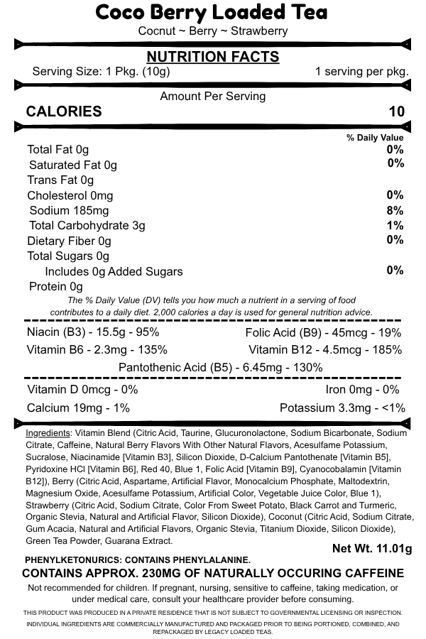 Coco Berry Loaded Tea