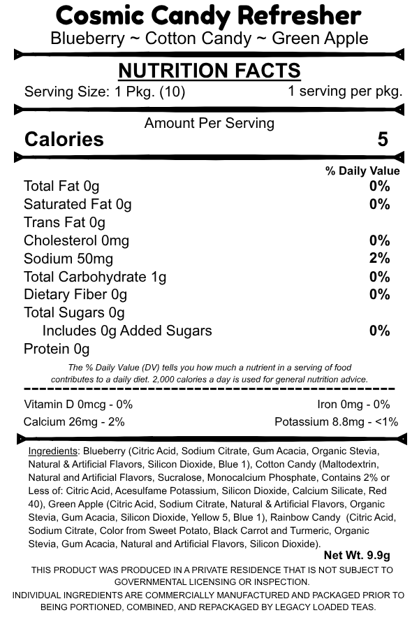 Cosmic Candy Refresher CAFFEINE FREE