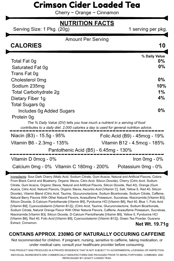 Crimson Cider Loaded Tea